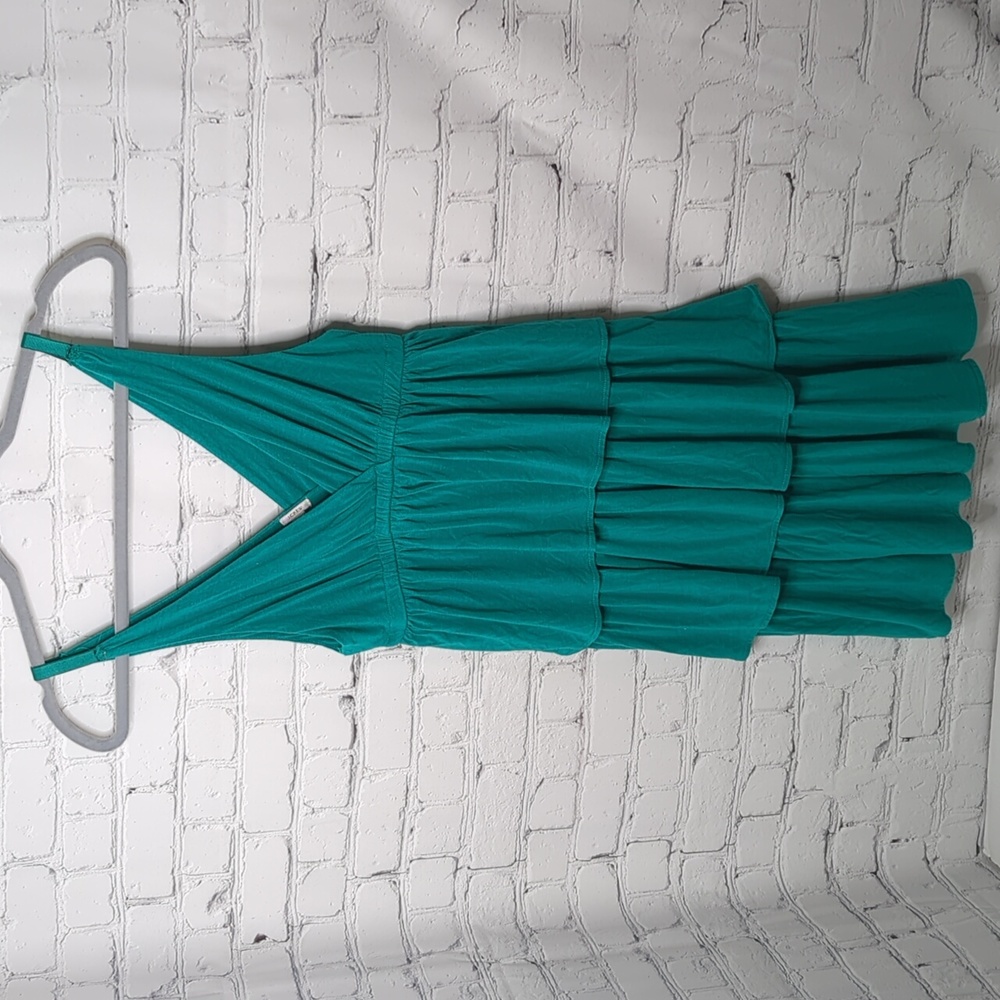 J. Crew tiered ruffle v neck mini dress